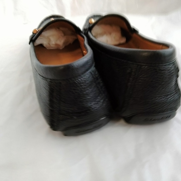 Coach Black Pebbled Leather Arlene Turn Lock Loafer Flats Size 6B - Picture 14 of 16